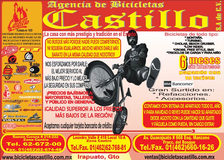 Bicicletas Castillo En Irapuato 2025