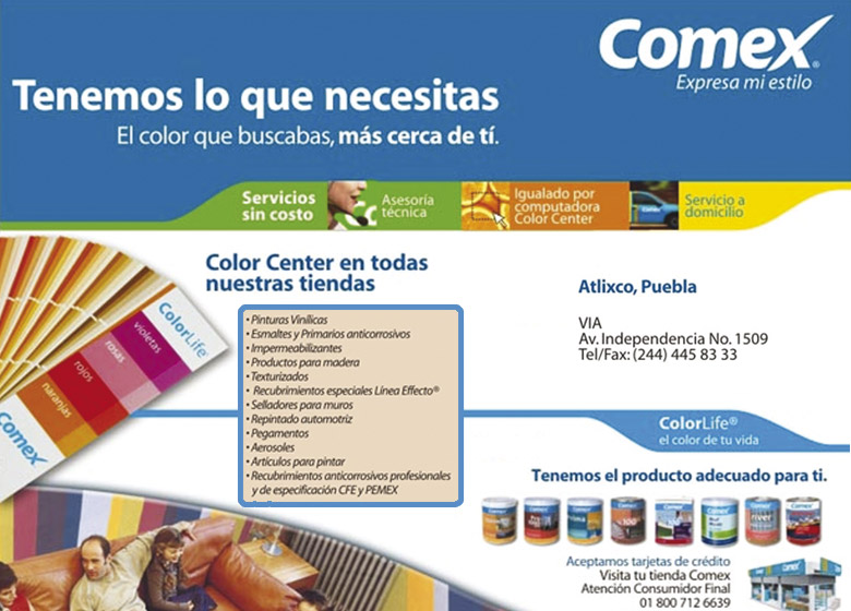 Comex Atlixco Pinturas, Barnices Y Esmaltes Fábricas Y Expen