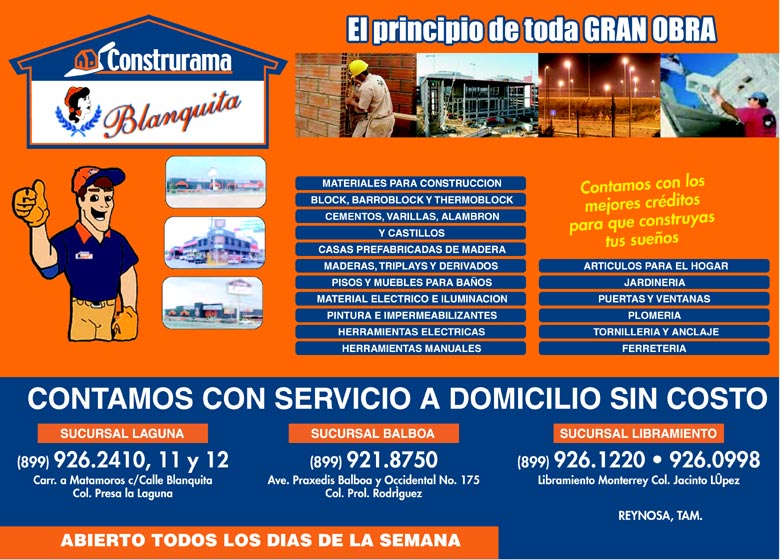 Construrama Blanquita Materiales Para Construcción en Tamaul