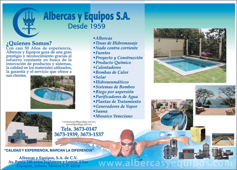 Albercas Y Equipos Sa Albercas en Jalisco, Guadalajara, , Ja