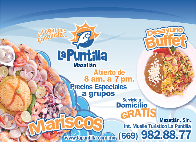 La Puntilla Restaurantes Especialidades Del Mar en Sinaloa,