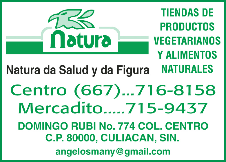 Natura Tiendas Naturistas en Sinaloa, Culiacan, , Centro, .