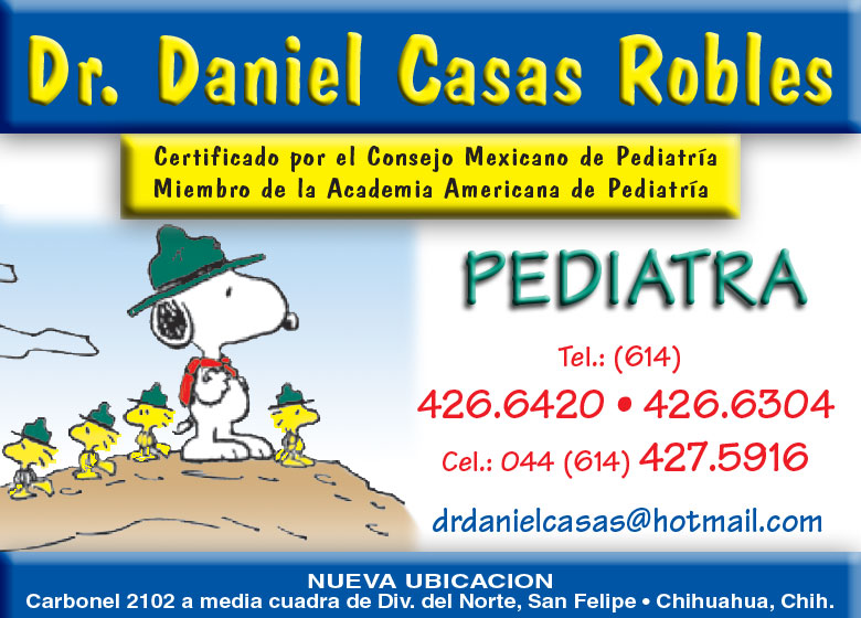 Casas Robles Daniel Dr Médicos Pediatras en Chihuahua, Chihu