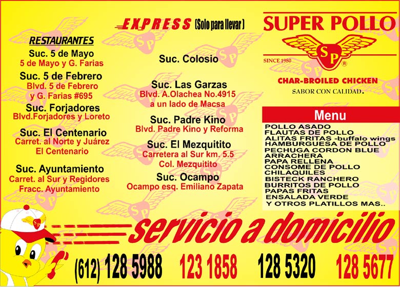 Restaurante Super Pollo Restaurantes Cocina Mexicana en Baja