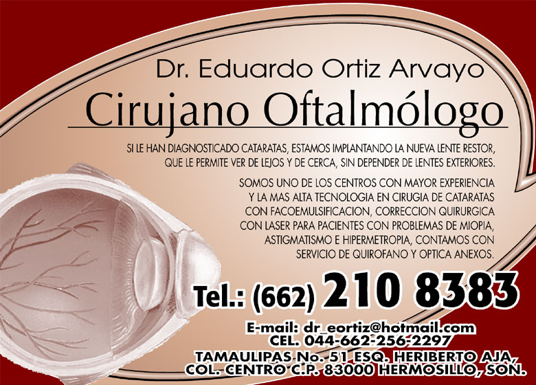 Dr. Eduardo Ortiz Arvayo