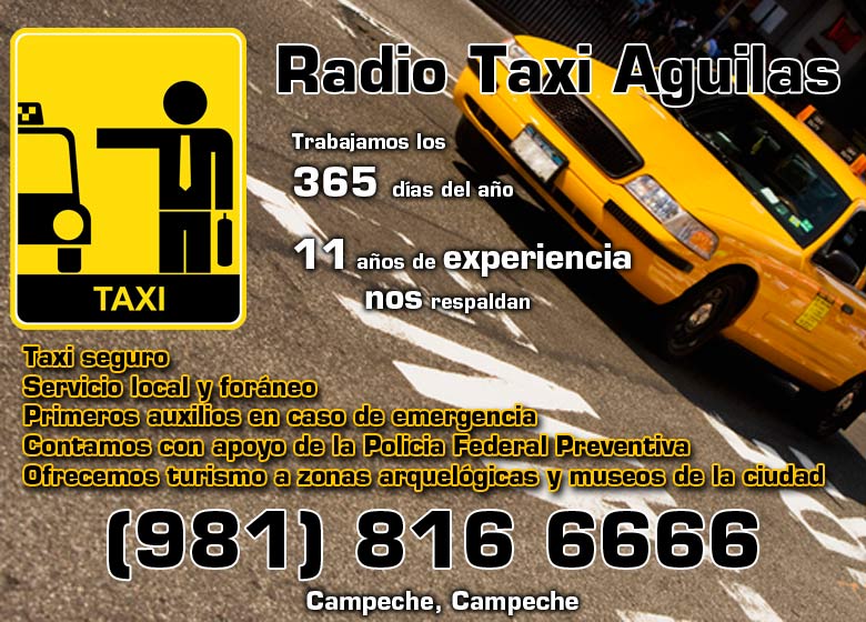 Radio Taxis Aguilas Taxis en Campeche, Campeche, , Leovigil