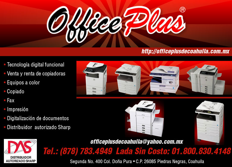 Office Plus De Coahuila Sa De Cv Copiadoras Venta Y Renta De
