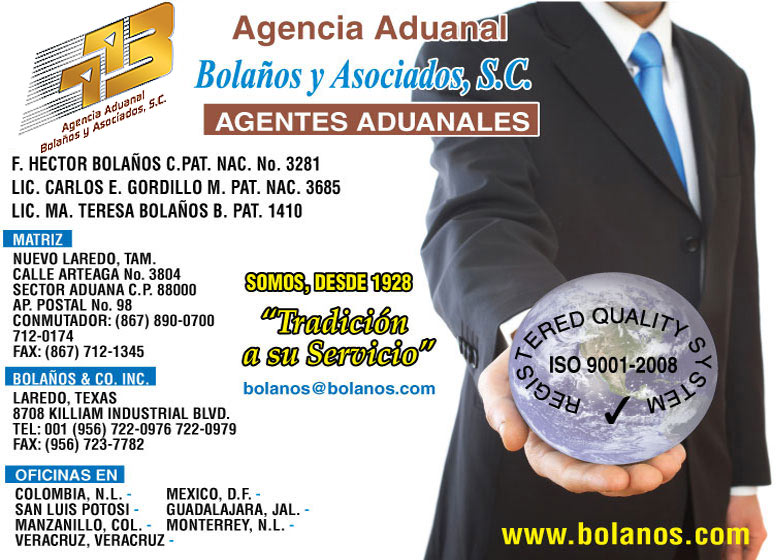 Agencia Aduanal Bolaños Y Asociados, Sc Agentes Aduanales en