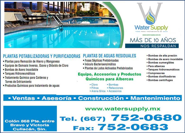 Water Supply Aguas Tratamiento Y Economizadores De en Sinalo